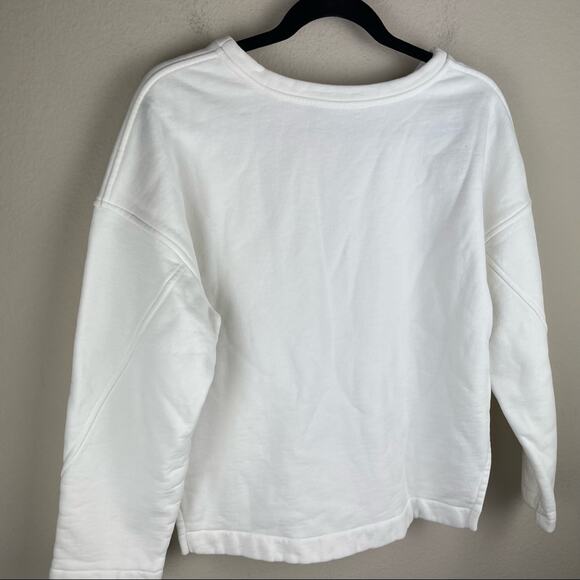 Vince White Split Hem Pullover Sweater Oversized Fit Top Size XS Women - Picture 10 of 10